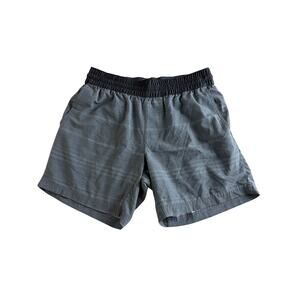 Prana Mens The Slope Shorts Size Small Gray Hybrid Water Resistant Casual